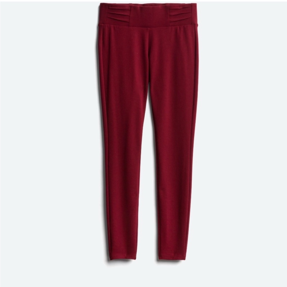 Dictionary Burgundy High-Waisted Ponte Pants NWT